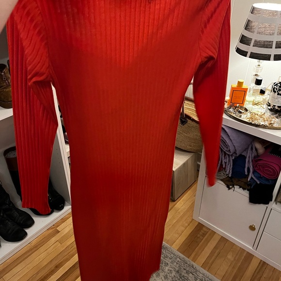 Red Cutout Dress - Picture 2 of 2